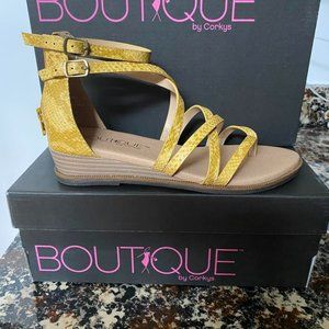 Yellow Corkys Sandals
